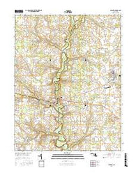 Ridgely Maryland Current topographic map, 1:24000 scale, 7.5 X 7.5 Minute, Year 2017