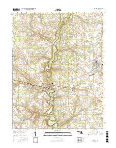 Ridgely Maryland Current topographic map, 1:24000 scale, 7.5 X 7.5 Minute, Year 2017
