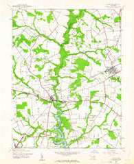 Ridgely Maryland Historical topographic map, 1:24000 scale, 7.5 X 7.5 Minute, Year 1944