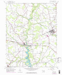 Ridgely Maryland Historical topographic map, 1:24000 scale, 7.5 X 7.5 Minute, Year 1944