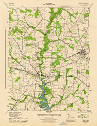 Ridgely Maryland Historical topographic map, 1:31680 scale, 7.5 X 7.5 Minute, Year 1944