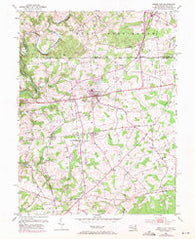 Rising Sun Maryland Historical topographic map, 1:24000 scale, 7.5 X 7.5 Minute, Year 1953