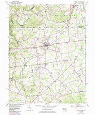 Rising Sun Maryland Historical topographic map, 1:24000 scale, 7.5 X 7.5 Minute, Year 1953