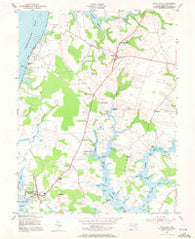 Rock Hall Maryland Historical topographic map, 1:24000 scale, 7.5 X 7.5 Minute, Year 1953