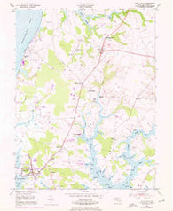 Rock Hall Maryland Historical topographic map, 1:24000 scale, 7.5 X 7.5 Minute, Year 1953