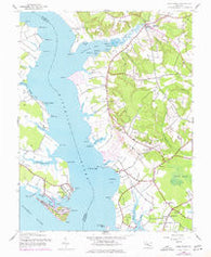 Rock Point Maryland Historical topographic map, 1:24000 scale, 7.5 X 7.5 Minute, Year 1943