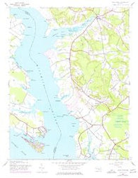 Rock Point Maryland Historical topographic map, 1:24000 scale, 7.5 X 7.5 Minute, Year 1943
