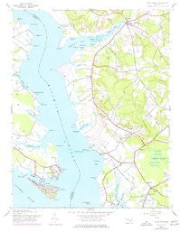 Rock Point Maryland Historical topographic map, 1:24000 scale, 7.5 X 7.5 Minute, Year 1943