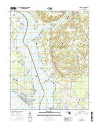 Rock Point Maryland Current topographic map, 1:24000 scale, 7.5 X 7.5 Minute, Year 2016