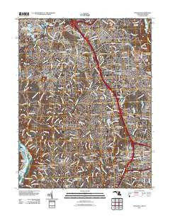 Rockville Maryland Historical topographic map, 1:24000 scale, 7.5 X 7.5 Minute, Year 2011