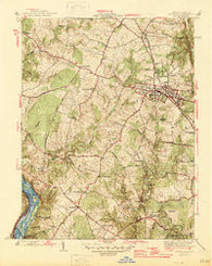 Rockville Maryland Historical topographic map, 1:31680 scale, 7.5 X 7.5 Minute, Year 1945