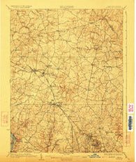 Rockville Maryland Historical topographic map, 1:62500 scale, 15 X 15 Minute, Year 1923