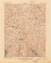 Rockville Maryland Historical topographic map, 1:62500 scale, 15 X 15 Minute, Year 1923