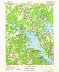 Round Bay Maryland Historical topographic map, 1:24000 scale, 7.5 X 7.5 Minute, Year 1956