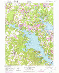 Round Bay Maryland Historical topographic map, 1:24000 scale, 7.5 X 7.5 Minute, Year 1956