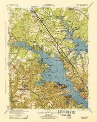 Round Bay Maryland Historical topographic map, 1:31680 scale, 7.5 X 7.5 Minute, Year 1944