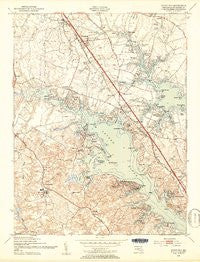 Round Bay Maryland Historical topographic map, 1:24000 scale, 7.5 X 7.5 Minute, Year 1949