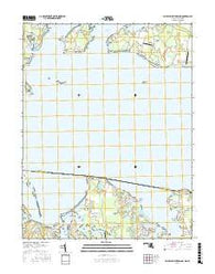 Saint Clements Island Maryland Current topographic map, 1:24000 scale, 7.5 X 7.5 Minute, Year 2016