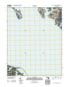 Saint George Island Maryland Historical topographic map, 1:24000 scale, 7.5 X 7.5 Minute, Year 2011