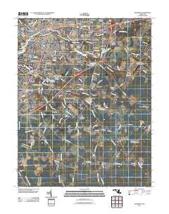 Salisbury Maryland Historical topographic map, 1:24000 scale, 7.5 X 7.5 Minute, Year 2011