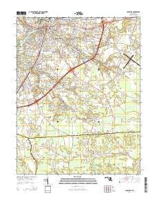 Salisbury Maryland Historical topographic map, 1:24000 scale, 7.5 X 7.5 Minute, Year 2014