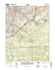 Salisbury Maryland Current topographic map, 1:24000 scale, 7.5 X 7.5 Minute, Year 2016