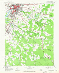 Salisbury Maryland Historical topographic map, 1:24000 scale, 7.5 X 7.5 Minute, Year 1942