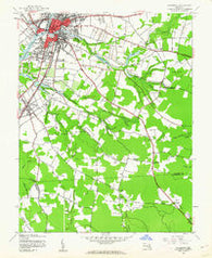 Salisbury Maryland Historical topographic map, 1:24000 scale, 7.5 X 7.5 Minute, Year 1942