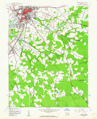 Salisbury Maryland Historical topographic map, 1:24000 scale, 7.5 X 7.5 Minute, Year 1942