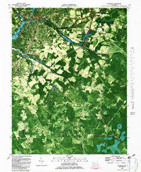 Salisbury Maryland Historical topographic map, 1:24000 scale, 7.5 X 7.5 Minute, Year 1982