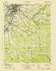 Salisbury Maryland Historical topographic map, 1:31680 scale, 7.5 X 7.5 Minute, Year 1943
