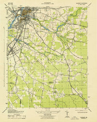 Salisbury Maryland Historical topographic map, 1:31680 scale, 7.5 X 7.5 Minute, Year 1943
