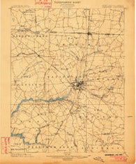 Salisbury Maryland Historical topographic map, 1:62500 scale, 15 X 15 Minute, Year 1901