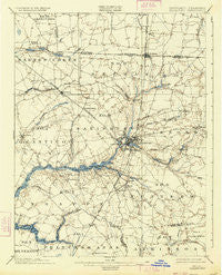 Salisbury Maryland Historical topographic map, 1:62500 scale, 15 X 15 Minute, Year 1901