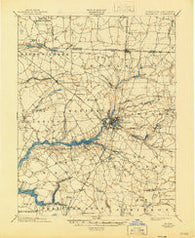 Salisbury Maryland Historical topographic map, 1:62500 scale, 15 X 15 Minute, Year 1901