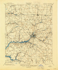 Salisbury Maryland Historical topographic map, 1:62500 scale, 15 X 15 Minute, Year 1901