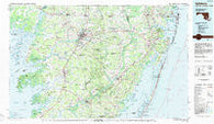 Salisbury Maryland Historical topographic map, 1:100000 scale, 30 X 60 Minute, Year 1983