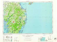 Salisbury Maryland Historical topographic map, 1:250000 scale, 1 X 2 Degree, Year 1961