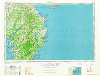 Salisbury Maryland Historical topographic map, 1:250000 scale, 1 X 2 Degree, Year 1965
