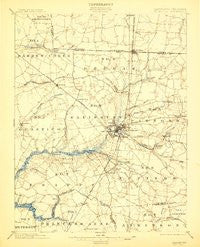 Salisbury Maryland Historical topographic map, 1:62500 scale, 15 X 15 Minute, Year 1901