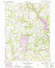 Sandy Spring Maryland Historical topographic map, 1:24000 scale, 7.5 X 7.5 Minute, Year 1945