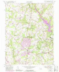 Sandy Spring Maryland Historical topographic map, 1:24000 scale, 7.5 X 7.5 Minute, Year 1945