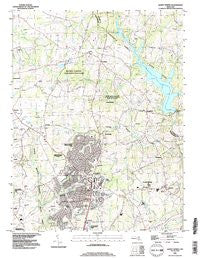 Sandy Spring Maryland Historical topographic map, 1:24000 scale, 7.5 X 7.5 Minute, Year 1988