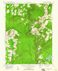 Sang Run Maryland Historical topographic map, 1:24000 scale, 7.5 X 7.5 Minute, Year 1947