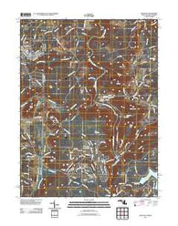 Sang Run Maryland Historical topographic map, 1:24000 scale, 7.5 X 7.5 Minute, Year 2011