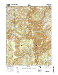 Sang Run Maryland Current topographic map, 1:24000 scale, 7.5 X 7.5 Minute, Year 2016