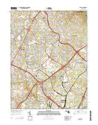 Savage Maryland Historical topographic map, 1:24000 scale, 7.5 X 7.5 Minute, Year 2014