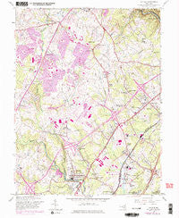 Savage Maryland Historical topographic map, 1:24000 scale, 7.5 X 7.5 Minute, Year 1957