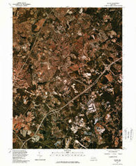 Savage Maryland Historical topographic map, 1:24000 scale, 7.5 X 7.5 Minute, Year 1981
