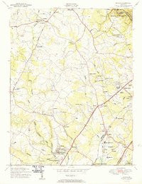 Savage Maryland Historical topographic map, 1:24000 scale, 7.5 X 7.5 Minute, Year 1950